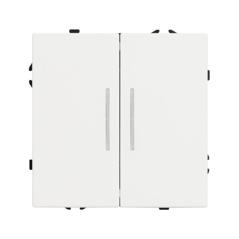 Выключатель 2 кл подсветка софт-тач белый кварц Arlight SWT-MK02-SFPL-L-WH (250V, 10A) 054239(1)