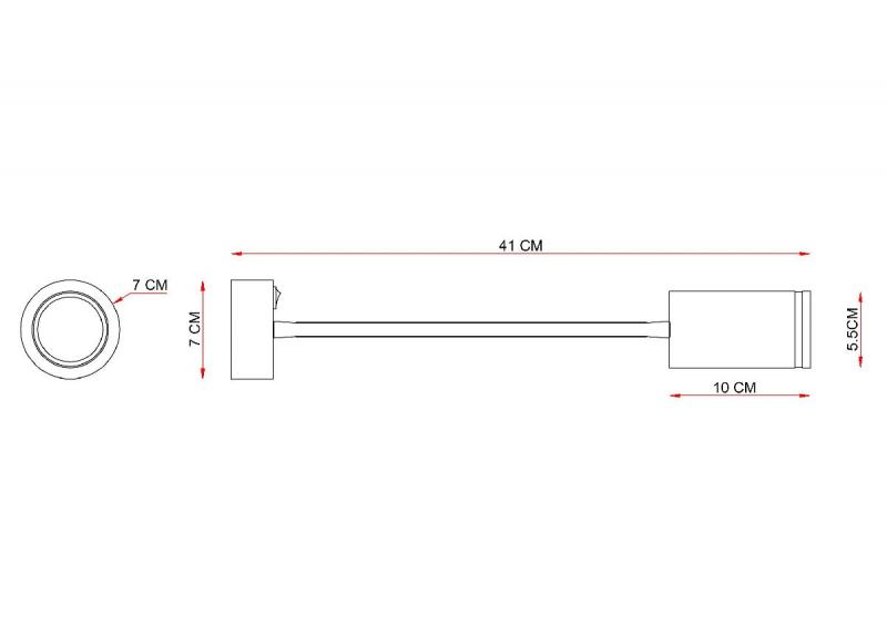 Гибкое бра Arte Lamp Imai A2266AP-1BK