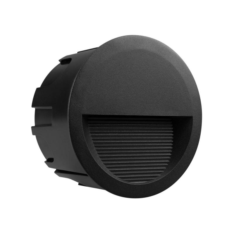 Светильник для ступеней Arlight LTD-RIBONIK-R138-5W Warm3000 (Черный, 50 deg, 230V) (IP65 Металл) 062915