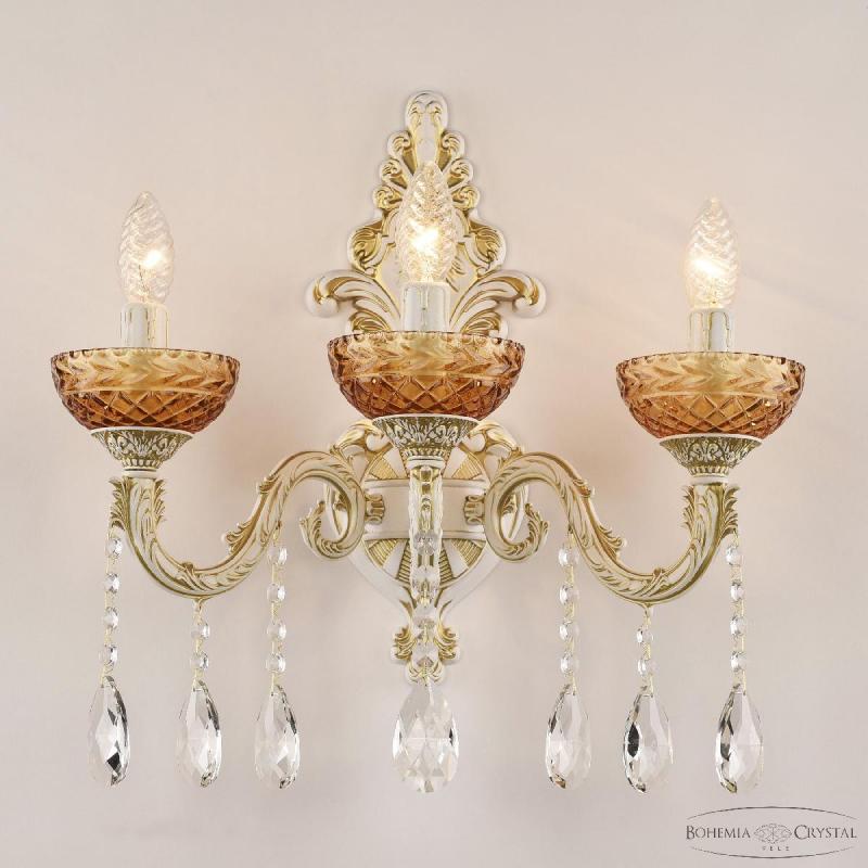 Бра Bohemia Ivele Crystal AL7901B15/3/175 A WMG P Amber/M-1F