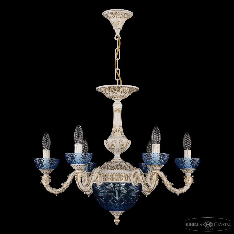 Подвесная люстра Bohemia Ivele Crystal AL79101P/6/175 WMG P Aquamarine/M-1F