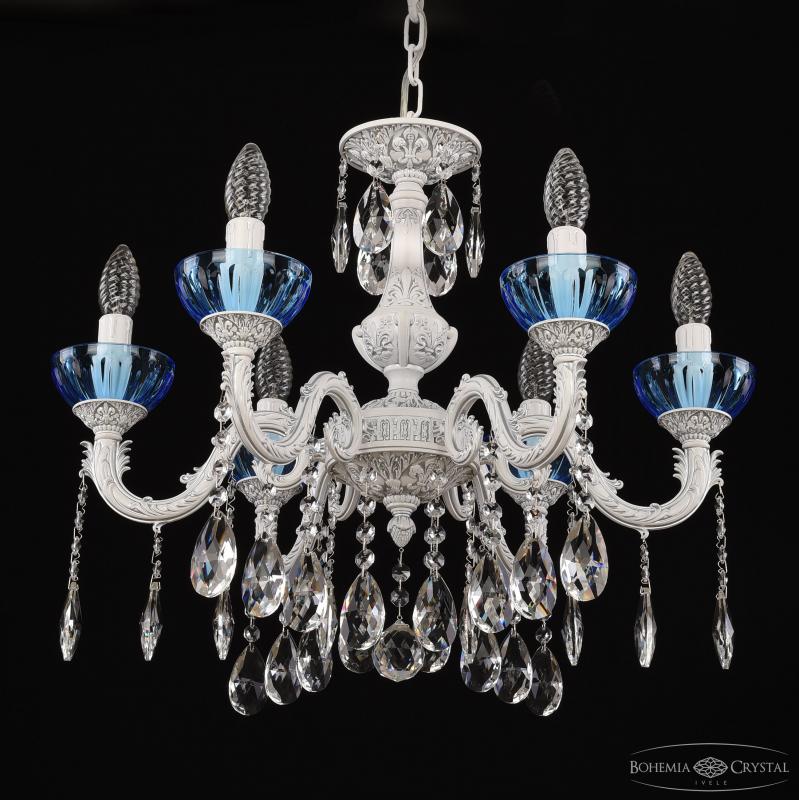 Подвесная люстра Bohemia Ivele Crystal AL79101/6/175 A WMN P Aquamarine/M-1H