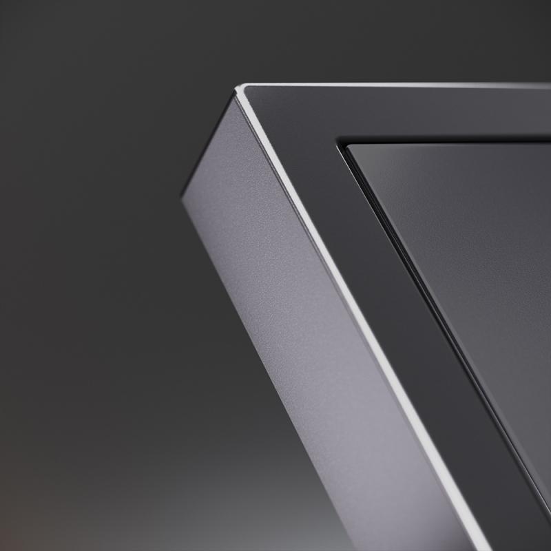 Клавиша для выключателя/переключателя одноклавишного, S70 Metal (антрацит)