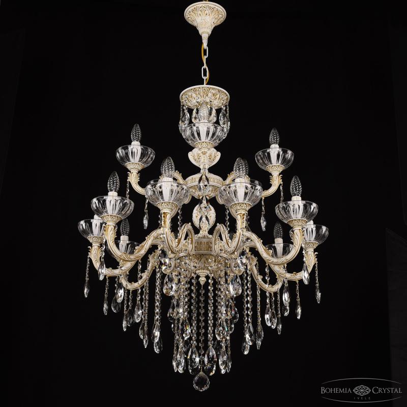 Подвесная люстра Bohemia Ivele Crystal AL79101/10+5/250/2D B WMG P Clear/M-1H