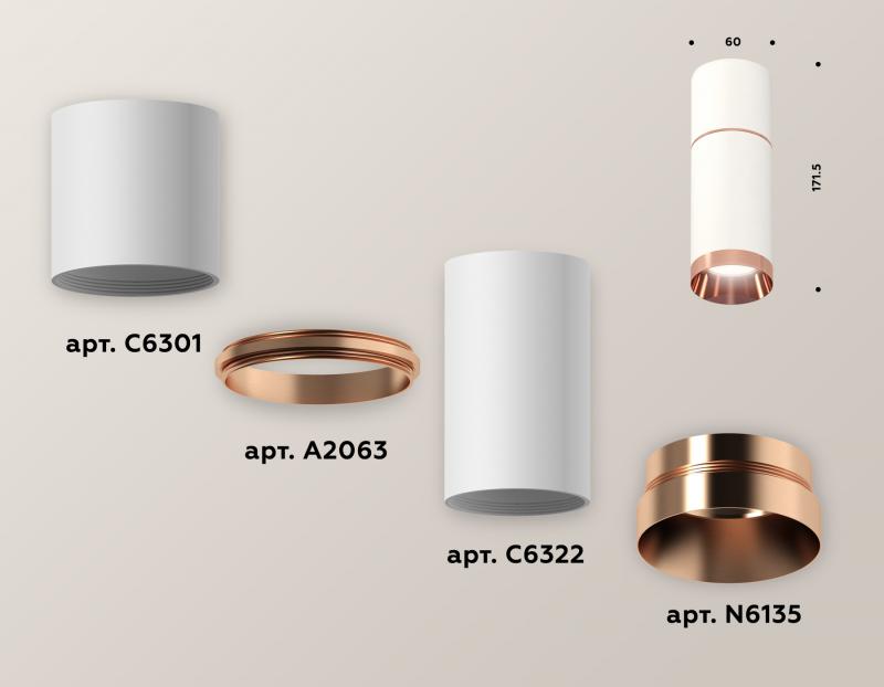 Потолочный светильник Ambrella Light Techno Spot XS6322063 (C6301, A2063, C6322, N6135)
