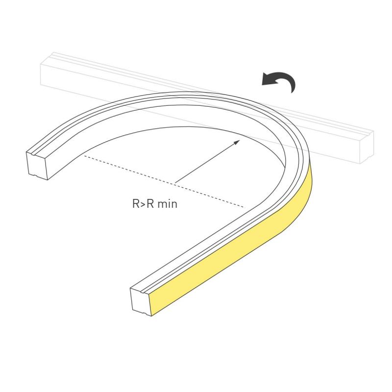 Светодиодная лента герметичная Arlight MOONLIGHT-PRO-TOP-X320-16x16mm 48V Day4000 (10 W/m, IP67, 30m, wire x2) (Вывод боковой) 061066