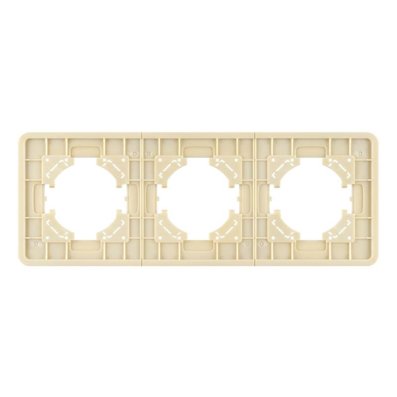 Рамка на 3 поста стеклянная Arlight FRM-OMALI-GS-3-GD 049699